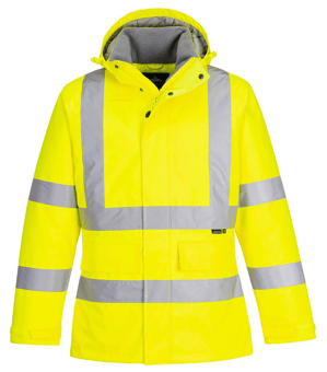 picture of Portwest EC60 Eco Hi-Vis Winter Jacket Yellow - PW-EC60YER