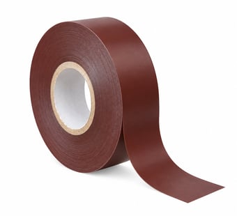 Picture of Brown PVC Electrical Insulation Tape - Flame Retardant - 19 mm x 33 m - [EM-BROWN-33]