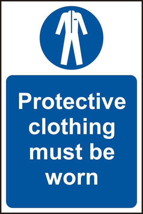 picture of Spectrum Protective clothing must be worn – SAV 200 x 300mm - SCXO-CI-11422