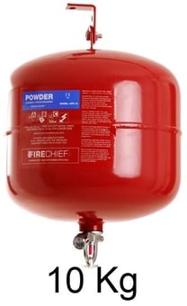 picture of AUTOMATIC 10 Kg Powder Extinguisher - ABC Fires Rated - Fitted Pressure Gauge - [HS-APS10]