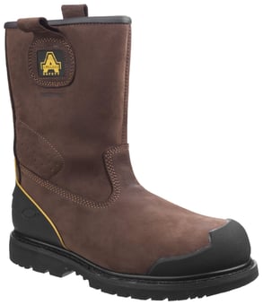 picture of Amblers FS223 Goodyear Welted Waterproof Pull on Industrial Brown Safety Boot S3 WR SRA - FS-20431-32274