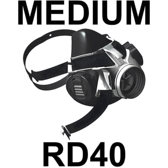 picture of MSA - Advantage 410 - Half-Mask Respirator - RD40 - Medium - [MS-10102277]