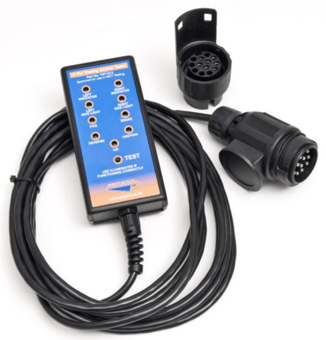 picture of 13/7 PIN Towbar Trailer Socket Tester - DVSA Approved For MOT Use - [PSO-TST1813]