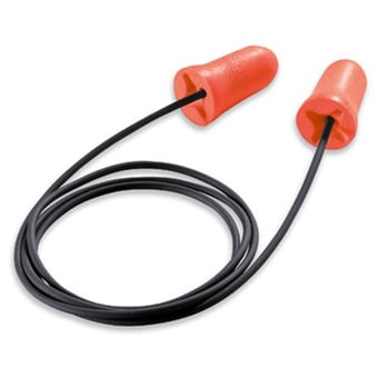 picture of Uvex Com4-Fit Corded Light Orange Ear Plugs - SNR33 Box of 100 Pairs - [TU-2112-012]