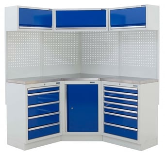 picture of BiGDUG Corner Storage System - Central Cupboard - 5 Drawer Cabinet - 7 Drawer Cabinet - Stainless - [BDU-TGCS425GBS] - (LP)
