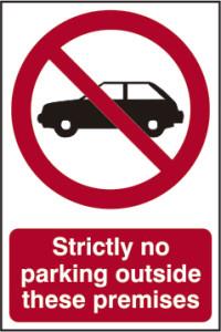 picture of Spectrum Strictly No Parking Outside These Premises – PVC 200 x 300mm - SCXO-CI-0614