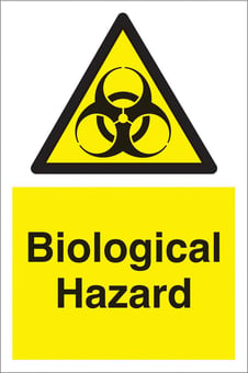 picture of Biological Hazard Sign - 200 x 300Hmm - Rigid Plastic - [AS-WA159-RP]