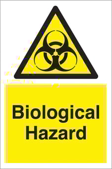 Picture of Biological Hazard Sign - 200 x 300Hmm - Rigid Plastic - [AS-WA159-RP]
