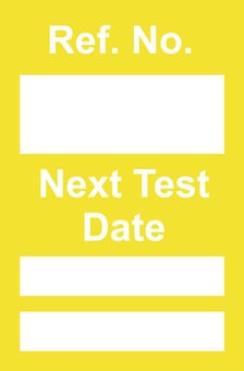 Picture of Next Test Mini Tag Insert Kit - Yellow (20 AssetTag holders, 40 inserts, 1 pen) - [SCXO-CI-TG60YK]