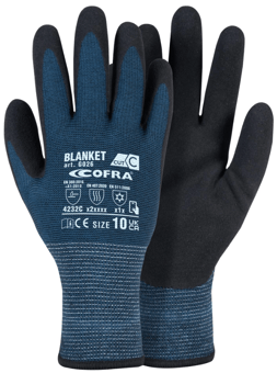 picture of Cofra Blanket Latex Foam Winter Glove - Teal/Black - Pair - CO-G026