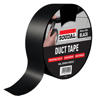 picture of Soudal Duct Tape - Black - 50mm x 50m - [DK-DKSD167042]