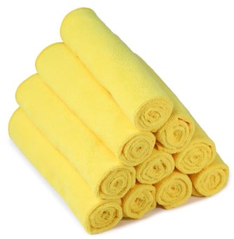 Picture of Standard Microfibre Cloths - Yellow - Pack of 10 - [MCS-SMFCYELLOW]
