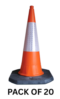 picture of ProSolve 1m Thermoplastic Traffic Cone - Pack of 20 - [PV-PVTPC1]