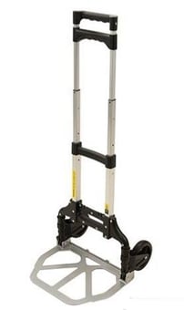 picture of Silverline - 70kg Folding Hand Truck - Sturdy Aluminium - Folds Flat Automatically - [SI-495902] - (DISC-X)