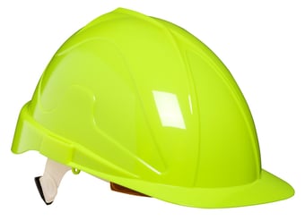 Picture of Climax - Hi Vis Tirreno TXR Yellow Fluor Hard Hat - With Wheel Ratchet - Non Vented - [CL-TXR-YHV]