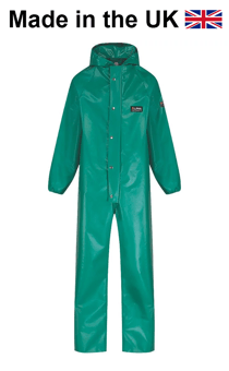 picture of Alpha Solway Green Chemmaster Protective Boiler Suit - AL-CMBH-EW