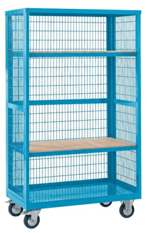 Picture of QMP Boxwell Trolley Without Doors - Light Blue - Plywood - 1355H x 900W x 600D - [QM-XW139060PUXX] - (LP)