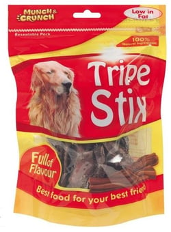 picture of Munch & Crunch Tripe Stix Dog Snack 100g - [PD-MC0042B]