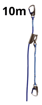picture of IKAR Adjustable Work Positioning & Fall Restraint System - Length 10m - [IK-2WPK1000]