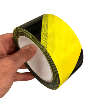 picture of New Empire 6999 Black/Yellow Hazard Waterproof Cloth Tape - [EM-6999]