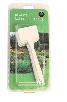 picture of Garland White Solid Tee Labels - Pack of 10 - [GRL-W0853]