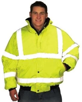 Picture of Yellow Hi-Vis Bomber - End of Line - EN 471 Class 3 - Only Printable with Premium EasyPrint - SP-BOMBER-Y - (SP) - (DISC-R)