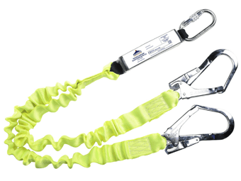 picture of Portwest FP52 Double Elasticated 1.8m Lanyard With Shock Absorber Yellow - [PW-FP52YER]