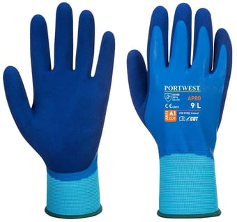 Picture of Portwest AP80 Liquid Pro Blue Gloves - Box Deal 120 Pairs - IH-PWAP80B4R