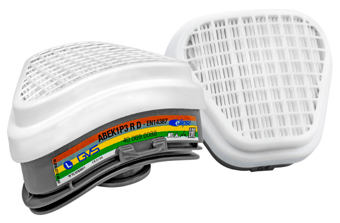Picture of SPR492 ABEK1P3 Filters for Multiple Gases, Vapours & Dust - Pair - [EP-SPR492]