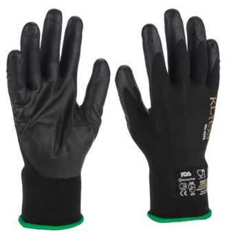 picture of Microlin Cooper Del 552A Water Based PU Coated Gloves Black - MC-DEL552A