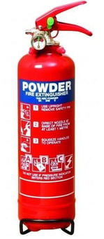 Picture of Firechief 1kg Power Plus Powder Extinguisher - For ABC Fires - [HS-PPP1]