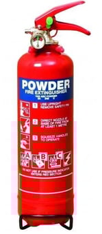 Picture of Firechief 1kg Power Plus Powder Extinguisher - For ABC Fires - [HS-PPP1]