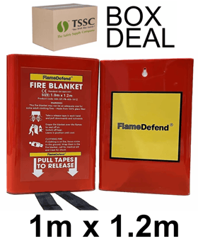 picture of FlameDefend - Fire Blanket In Rigid Case - 1m x 1.2m - Box Deal 20 - [IH-SGI-GF-FB-025-1X12]