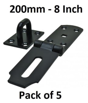 picture of EXB Heavy Safety Hasp & Staple - 200mm - Pack of 5 - [CI-SP144L]