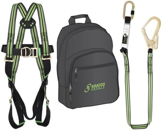 Picture of Kratos Fall Arrest 2 Point Scaffold Kit In Rucksack -  [KR-FALL-ARREST-KIT5-RS]