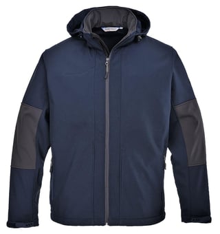 Picture of Portwest - TK53 - Softshell with Hood 3L - Navy Blue - PW-TK53NAR