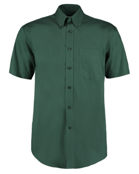 picture of Kustom Kit Mens Short Sleeve Premium Oxford Shirt - Bottle Green - BT-KK109-BGRN