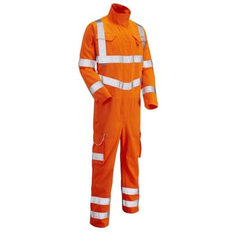 picture of Molland - Orange Hi-Vis Poly/Cotton Coverall - LE-CV01-O