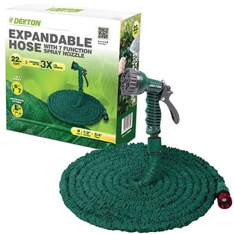 picture of Dekton Expandable Hose With 7 Function Spray Nozzle - 22m - [PD-DTG6055]