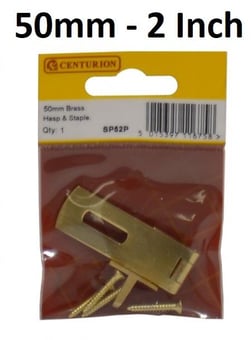 picture of Brass Hasp & Staple - 50mm (2") - Single - [CI-SP52P]