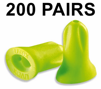 picture of Uvex - 200 Pairs - Hi-Com Lime Ear Plugs - SNR 24 dB - [TU-2112-100]