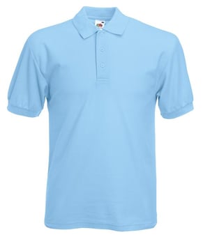 Picture of Fruit of The Loom Men's Polycotton Poloshirt - Sky Blue - BT-63402-SKYB