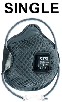 picture of ERA 8830 AC FFP3 V NR D Mesh Disposable Valved Mask Grey - [ER-8830]