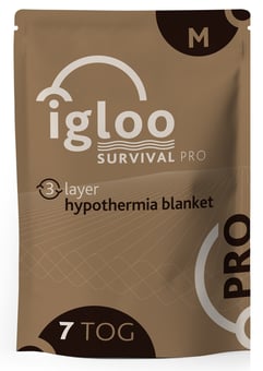 Picture of Igloo Pro 3 Layer Hypothermia Blanket - Medium - Coyote Brown - [RL-IG007]
