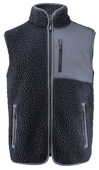 picture of James Harvest Kingsley Sherpa Fleece Vest - Navy - BT-HAR2111501-H600