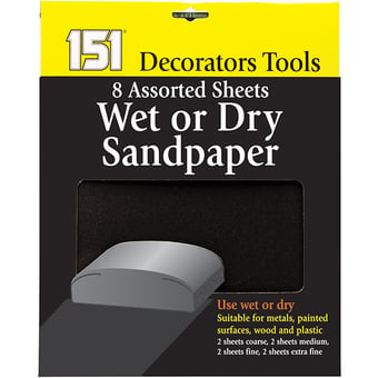 picture of 151 - Wet and Dry Abrasive Paper - Black - Pack of 8 - [PD-HD1004C]