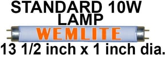 picture of Wemlite - 10 Watts Lamp For Fly Killers - BL368 - Standard UV - [BP-LS10WX-W]