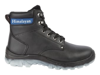 picture of Himalayan - Black Leather Upper Safety S1P Ankle Boot - BR-2600