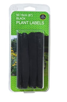 picture of Garland 15cm Black Plant Labels - Pack of 50 - [GRL-W0877]