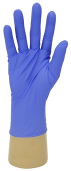 Picture of Polyco Finite P Indigo AF Nitrile Accelerator Free Powder Free Exam Glove - Box of 50 Pairs - BM-MFNP100 - (LP)